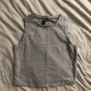Cotton On Grey Sleeveless Crop Top